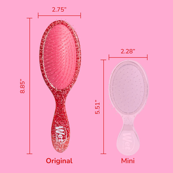 Pink Tie Affair Original Detangler - Hot Pink Glitter