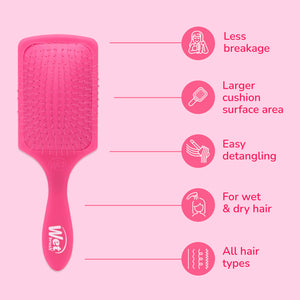 Paddle Detangler - Frost Pink
