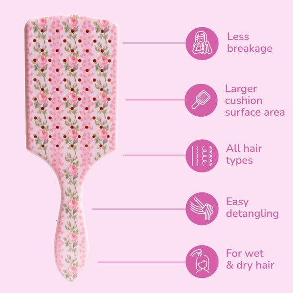 Wet Brush x LoveShackFancy Paddle Detangler - Blooming Heirloom