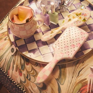 MacKenzie-Childs x Wet Brush Paddle Detangler - Rosy Check