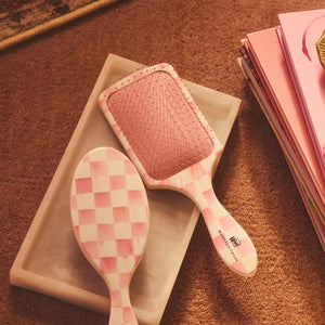 MacKenzie-Childs x Wet Brush Paddle Detangler - Rosy Check