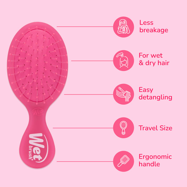 Mini Detangler - Frost Pink