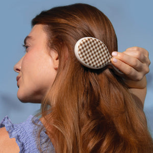 Wet Brush x Hill House Mini Detangler - Brown Gingham