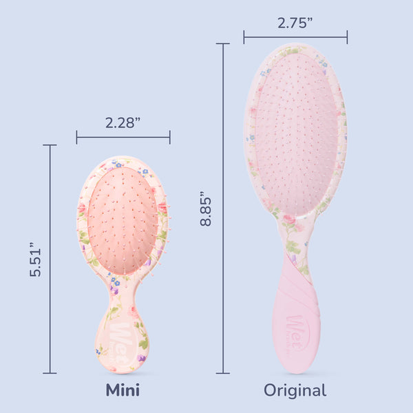 Wet Brush × Hill House Mini Detangler - Pink Bluebonnet Floral