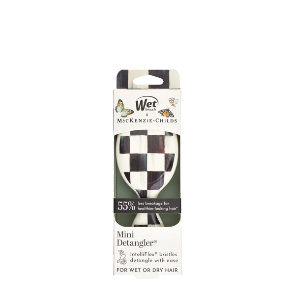 MacKenzie-Childs x Wet Brush Mini Detangler - Courtly Check