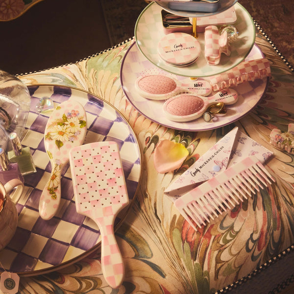 MacKenzie-Childs x Wet Brush Mini Detangler - Rosy Check