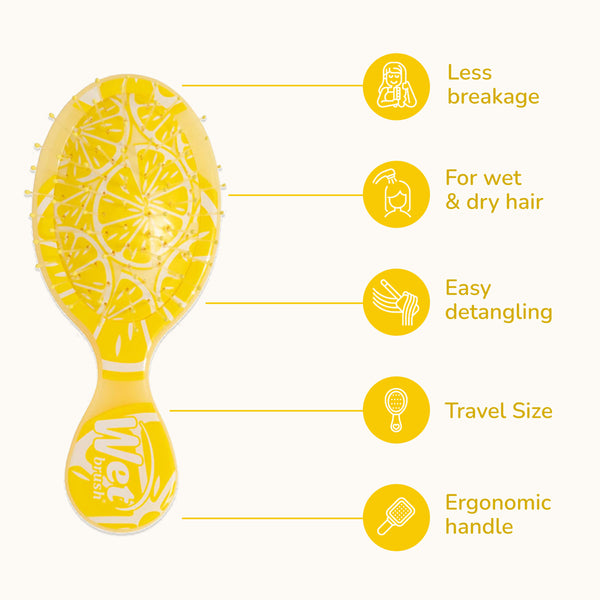 Tutti Fruitti Mini Detangler - Lemon