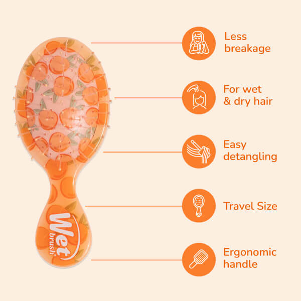 Tutti Fruitti Mini Detangler - Peach