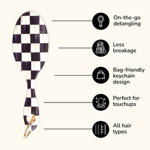 MacKenzie-Childs x Wet Brush Keychain Detangler - Courtly Check