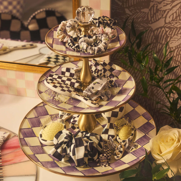 MacKenzie-Childs x Wet Brush Keychain Detangler - Courtly Check