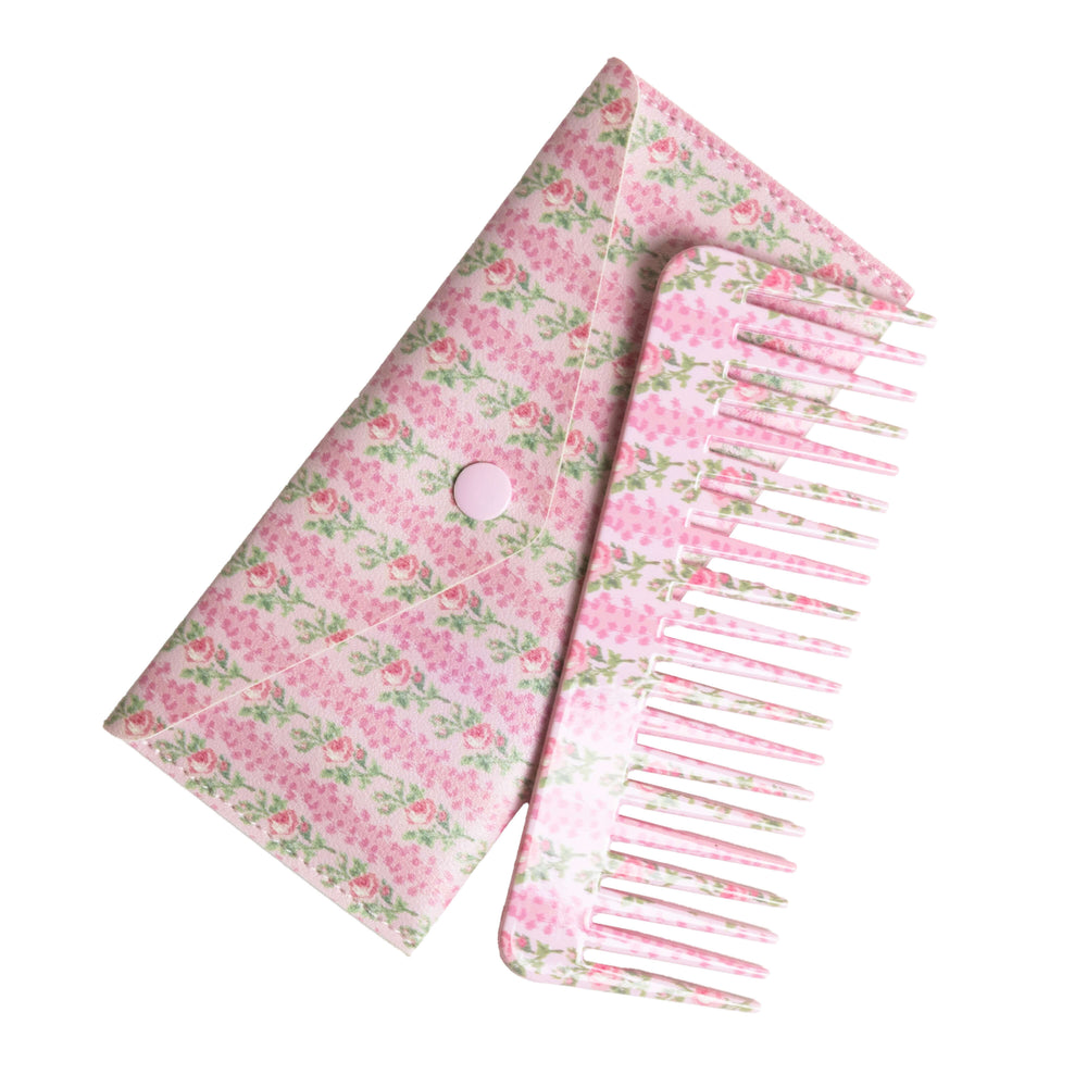 Wet Brush x LoveShackFancy Comb with Case - Blooming Heirloom