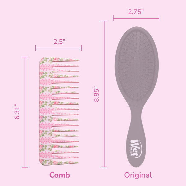 Wet Brush x LoveShackFancy Comb with Case - Blooming Heirloom