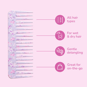 Wet Brush x LoveShackFancy Comb with Case - Happy Thoughts