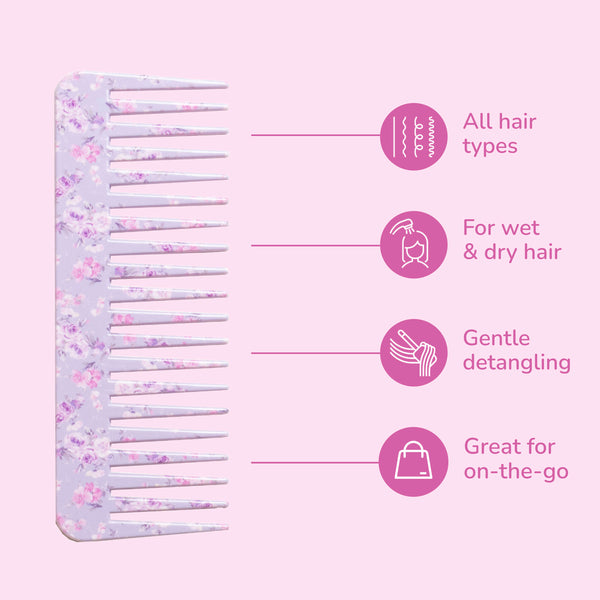 Wet Brush x LoveShackFancy Comb with Case - Happy Thoughts