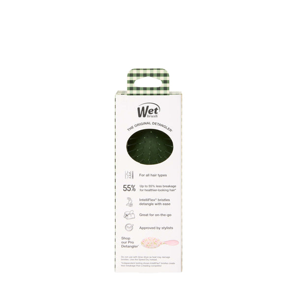 Wet Brush × Hill House Mini Detangler - Olive Gingham