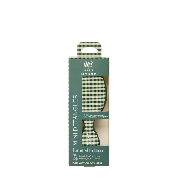 Wet Brush × Hill House Mini Detangler - Olive Gingham