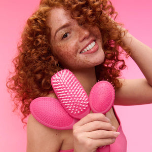 Mini Detangler - Frost Pink