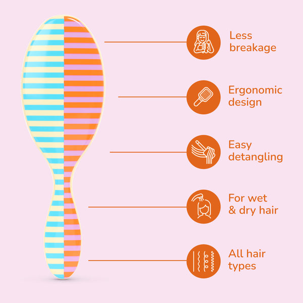 Retro Sport Original Detangler - Cream All-Star Stripe