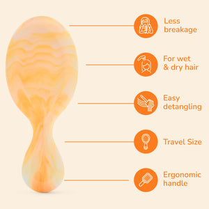 Summer Treat Mini Detangler - Orange Creamsicle