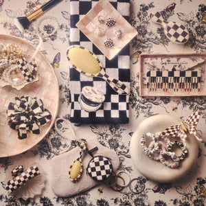 MacKenzie-Childs x Goody Elastics Pouch - Courtly Check, 15ct