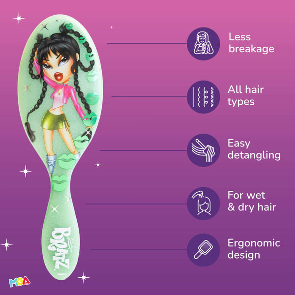 Wet Brush x Bratz Original Detangler & Elastics Kit - Jade