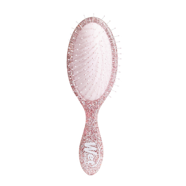 Wet Brush Pink Tie Affair Midi Detangler & Goody Claw Clip Gift Set - Light Pink & Sparkly Black