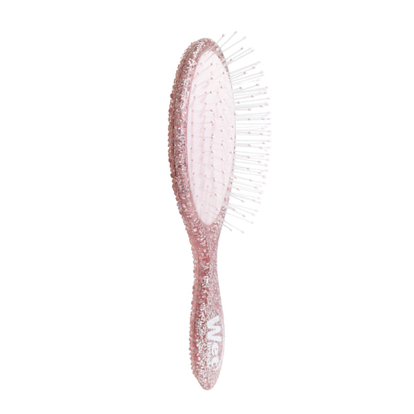 Wet Brush Pink Tie Affair Midi Detangler & Goody Claw Clip Gift Set - Light Pink & Sparkly Black