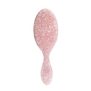 Wet Brush Pink Tie Affair Midi Detangler & Goody Claw Clip Gift Set - Light Pink & Sparkly Black