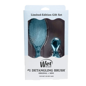 Festive Finish Original Detangler & Mini Detangler Gift Set - Blue