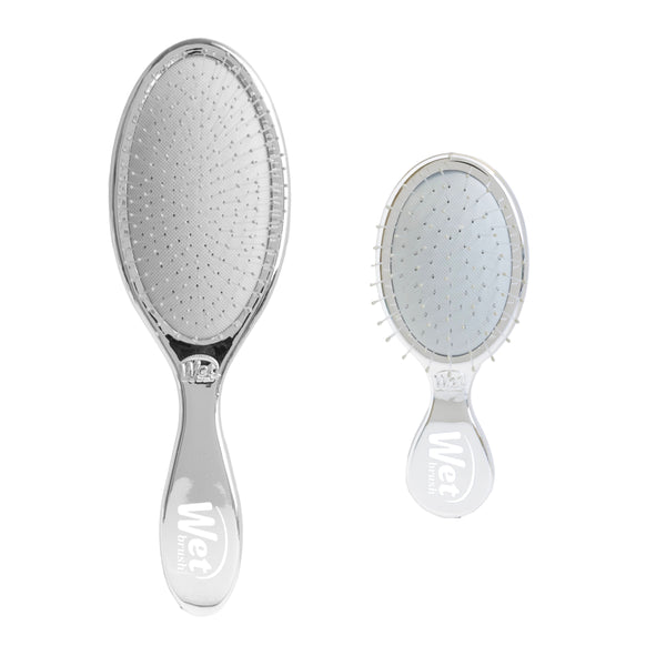 Festive Finish Original Detangler & Mini Detangler Gift Set - Silver