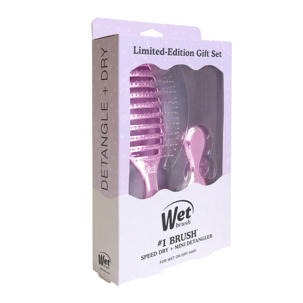 Festive Finish Speed Dry & Mini Detangler Gift Set - Purple