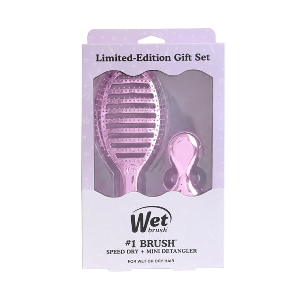 Festive Finish Speed Dry & Mini Detangler Gift Set - Purple