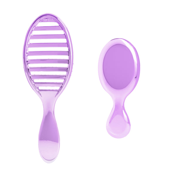 Festive Finish Speed Dry & Mini Detangler Gift Set - Purple