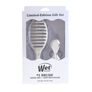 Festive Finish Speed Dry & Mini Detangler Gift Set - Silver