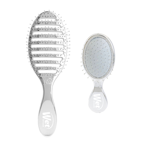 Festive Finish Speed Dry & Mini Detangler Gift Set - Silver
