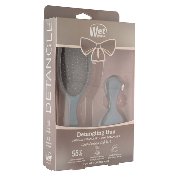 Holiday Iridescence Detangling Original Detangler + Mini Duo - Chrome