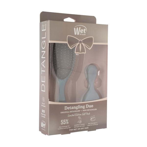 Holiday Iridescence Detangling Original Detangler + Mini Duo - Chrome