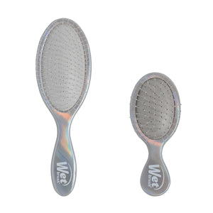 Holiday Iridescence Detangling Original Detangler + Mini Duo - Chrome